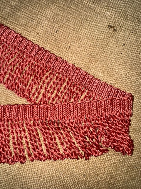 Upholstery Spectrum Roman Fringe - Braided top Rope - Salmon Pink