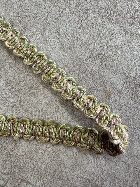 Upholstery Braid/Gimp Trim - Mid Sage Biscuit Mix
