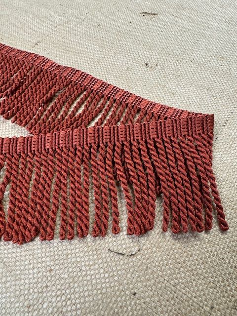 Upholstery Spectrum Roman Fringe - Braided top Rope - Rust