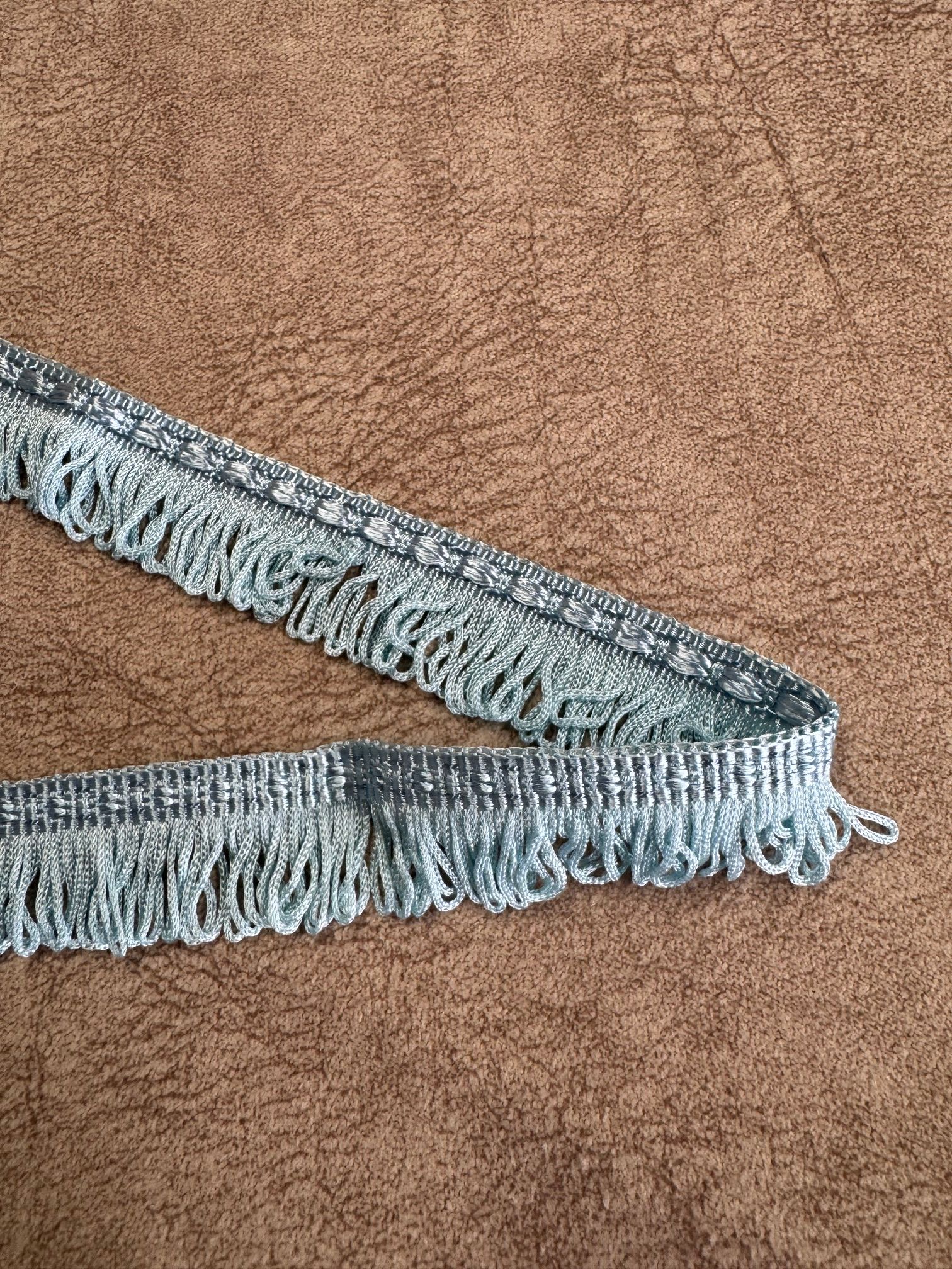 Upholstery Looped Tassel Fringe - Baby Blue