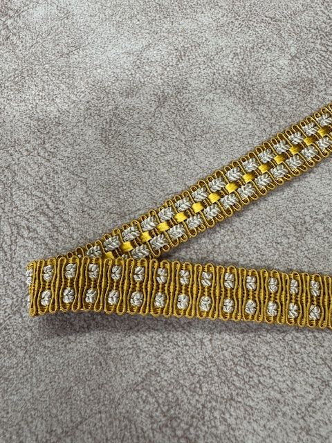 Upholstery Decorative Flat Braid Trim - Midas Gold