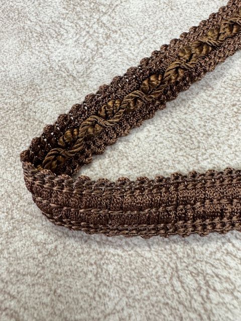 Upholstery Decorative Flat Braid Trim - Chocolate Brown