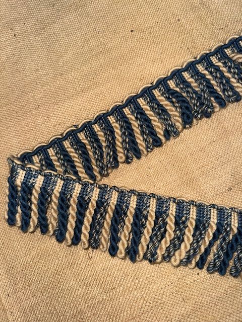 Upholstery Spectrum Bullion Fringe - Blue Cream