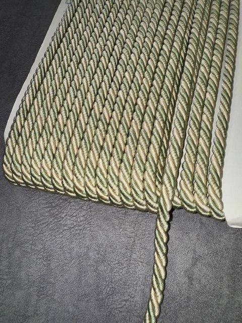 Upholstery Decorative Finishing Cord - Sage & Cream Mix - Soft Options upholstery trim