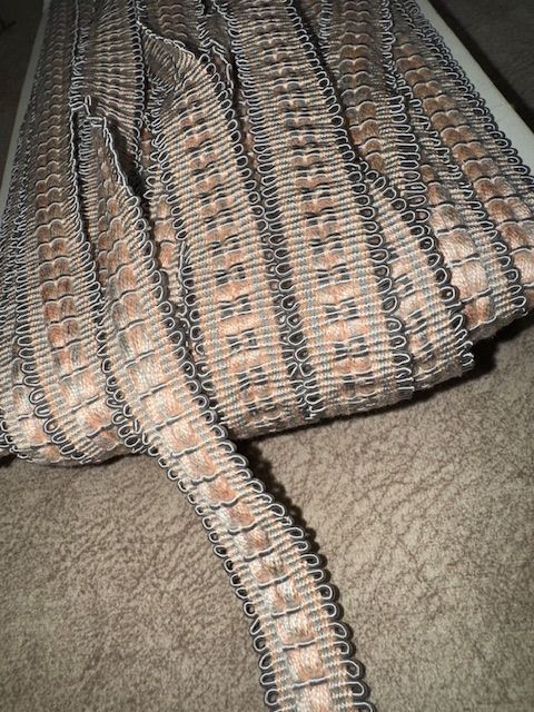 Upholstery Decorative Flat Braid Trim - Peach Slate - Soft Options upholstery trim
