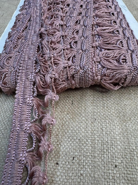 Upholstery Haberdashery fringe - Dust Pink