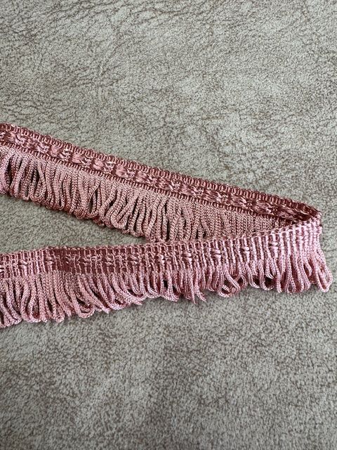 Upholstery Looped Tassel Fringe - Dusky Pink