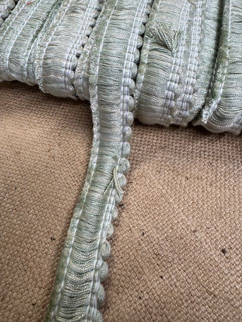Upholstery Brush Fringe/ Ruche Trim - Snow
