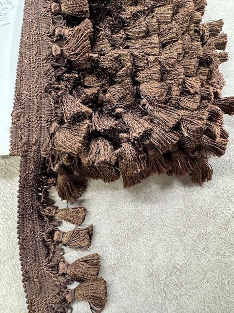 Upholstery Large Tassel Fringe - Dark Chocolate Silk