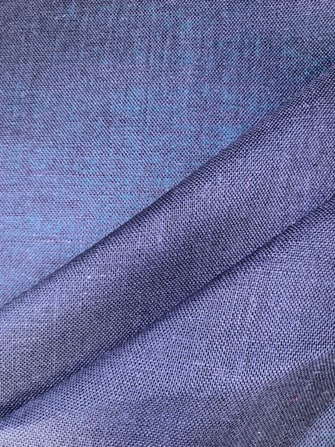 Blue Hessian Decorative Fabric - Fire Retardant