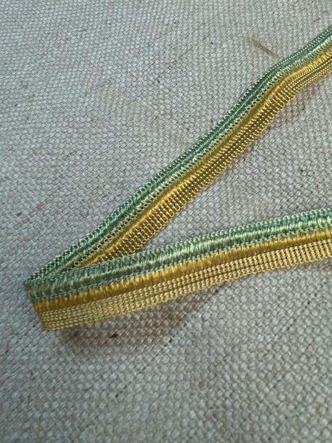 Upholstery Decorative Multi-colour Braid Trim - Green Gold Medley