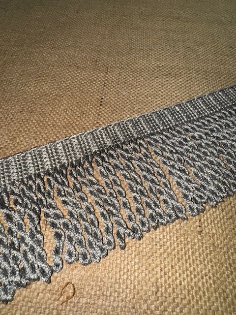 Upholstery Spectrum Roman Fringe - Braided top Rope  - Silver