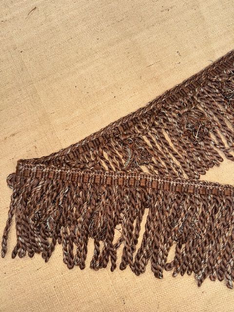 Upholstery Spectrum Empire Tassel Fringe - Copper/Duck Egg Mix