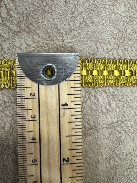 Upholstery Flat Braid Trim - Lime Gold