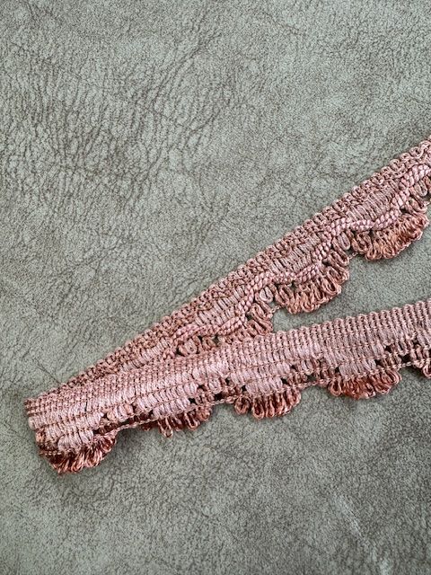 Upholstery Scalloped Decorative Fringe - Soft Coral