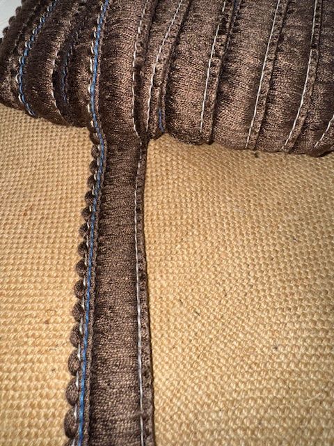 Upholstery Brush Fringe/ Ruche Trim - Mid/Dark Brown