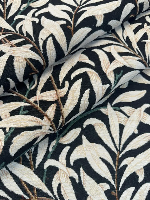 Chatham Glyn William Morris Willow Bough Ebony Chenille Upholstery Fabric