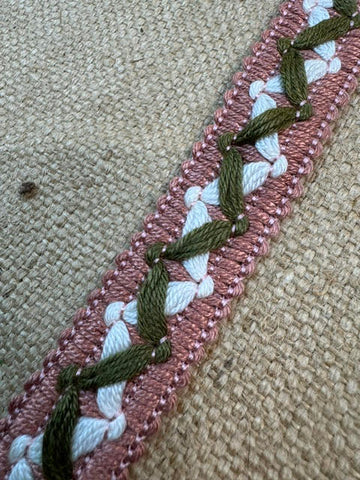 Upholstery Haberdashery Wide Decorative Braid - Salmon Pistachio Mix