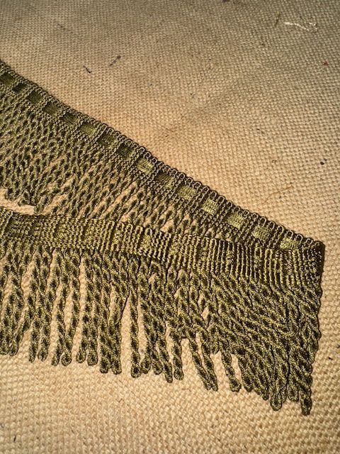 Upholstery Spectrum Roman Fringe - Braided top Rope - Fern