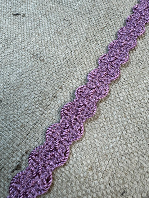Upholstery Haberdashery Wide Decorative Braid - Mauve Pink