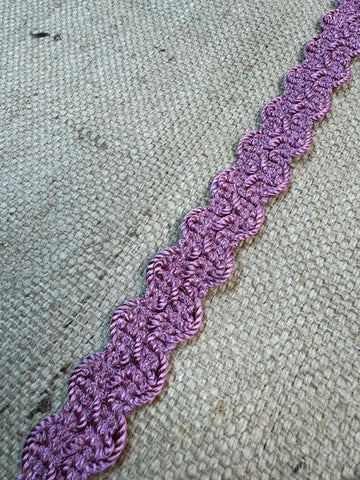 Upholstery Haberdashery Wide Decorative Braid - Mauve Pink