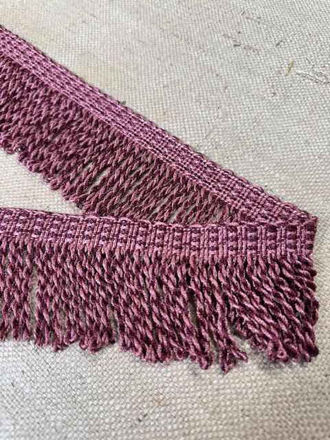 Upholstery Spectrum Roman Fringe - Braided top Rope - Deep Pink