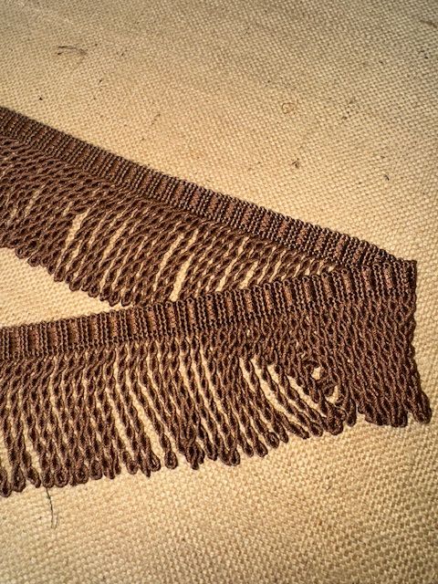 Upholstery Spectrum Roman Fringe - Braided top Rope - Rich Brown