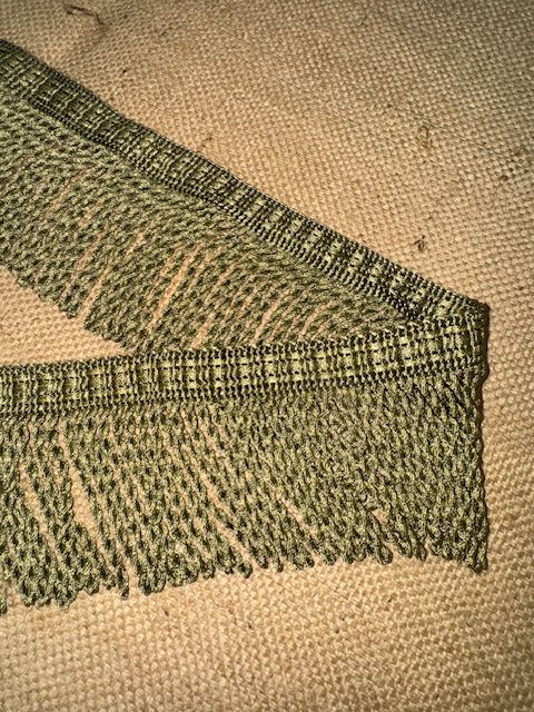 Upholstery Spectrum Roman Fringe - Braided top Rope - Nettle