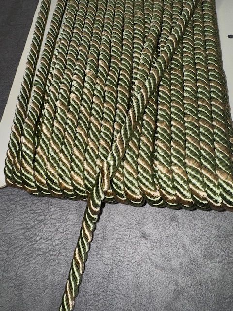 Upholstery Decorative Finishing Cord - Pistachio & Cream Mix