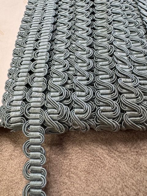 Upholstery Scroll Gimp/Braid Trim - French Blue - Soft Options upholstery trim