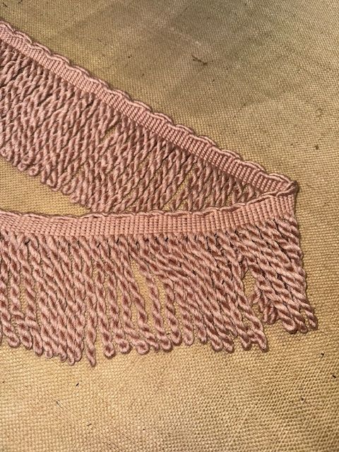 Upholstery Spectrum Heavy Bullion Fringe - Braided top Rope - Blush Pink