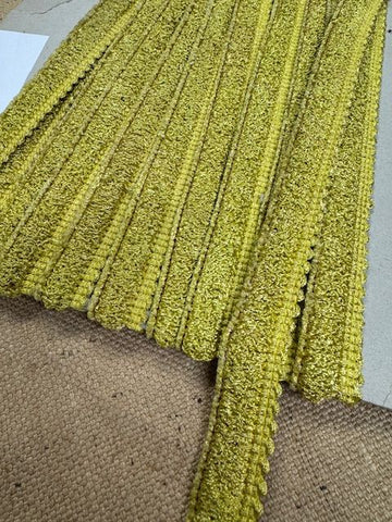 Upholstery Brush Fringe/ Ruche Trim - Egyptian Gold - Soft Options upholstery trim