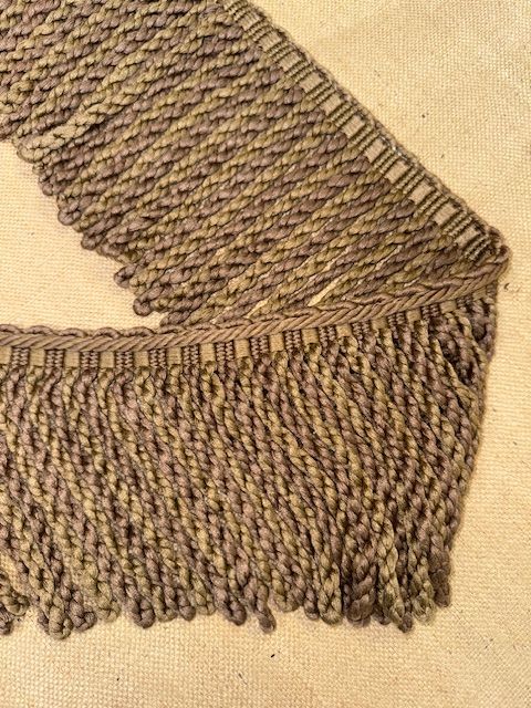 Upholstery Spectrum Heavy Bullion Fringe - Braided top Rope - Highland Brown