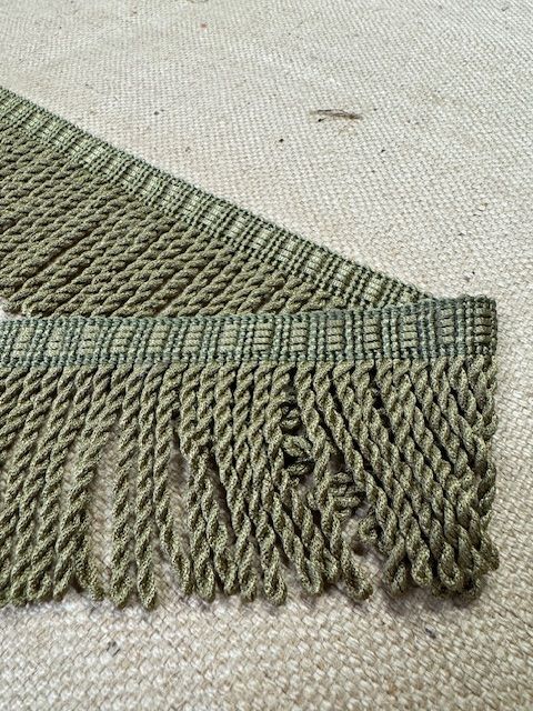 Upholstery Spectrum Roman Fringe - Braided top Rope - Sage