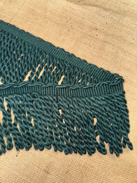 Upholstery Spectrum Heavy Bullion Fringe - Braided top Rope - Emerald Green (Copy) - Soft Options upholstery trim