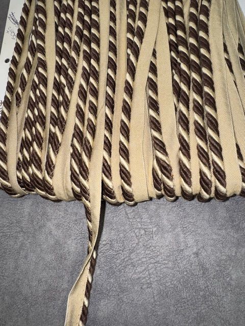 Upholstery Flanged Cord - Mocha Mix