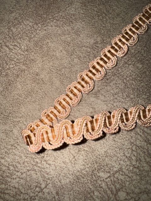 Upholstery Scroll Gimp/Braid Trim - Peach
