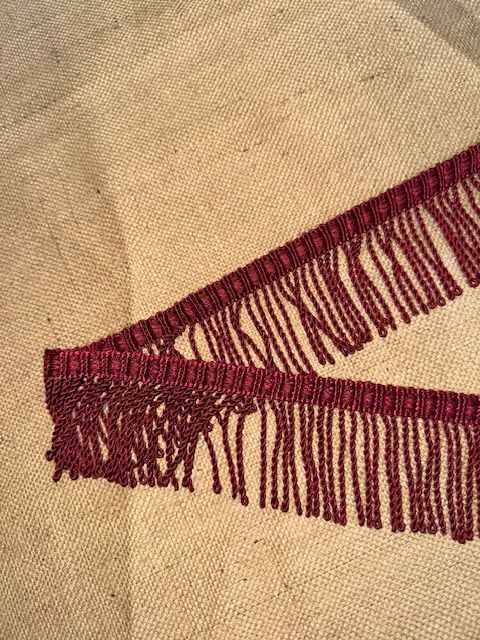 Upholstery Spectrum Decorative Synthetic Viscose Rope Fringe - Wine