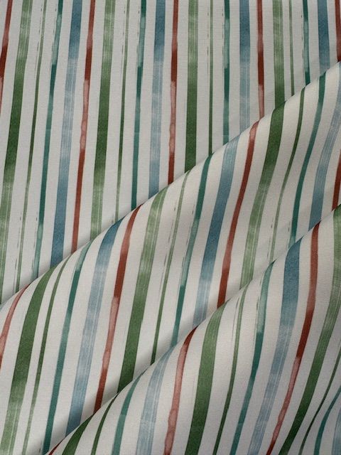 Chatham Glyn William Morris Sea Breeze Stripe Outdoor Fabric