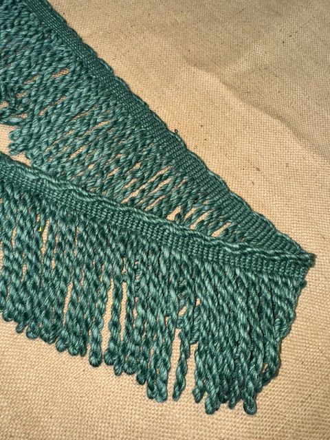 Upholstery Spectrum Heavy Bullion Fringe - Braided top Rope - Hunter Green