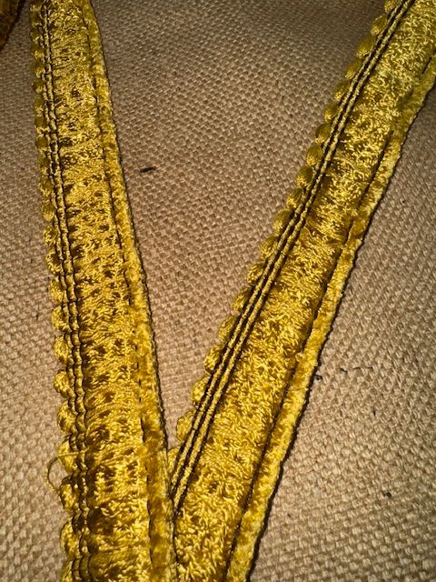 Upholstery Brush Fringe/ Ruche Trim - Aztec Gold