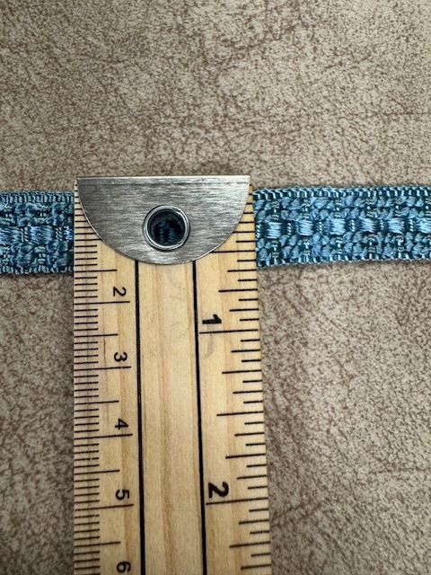 Upholstery Flat Braid Trim - Blue Boy