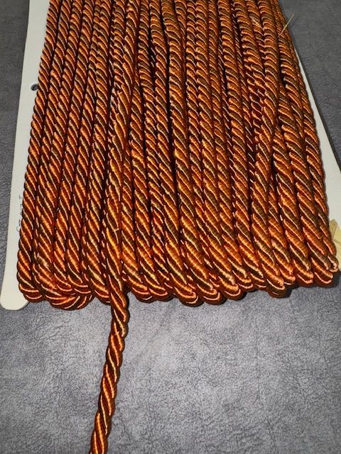 Upholstery Decorative Finishing Cord - Sunset Orange