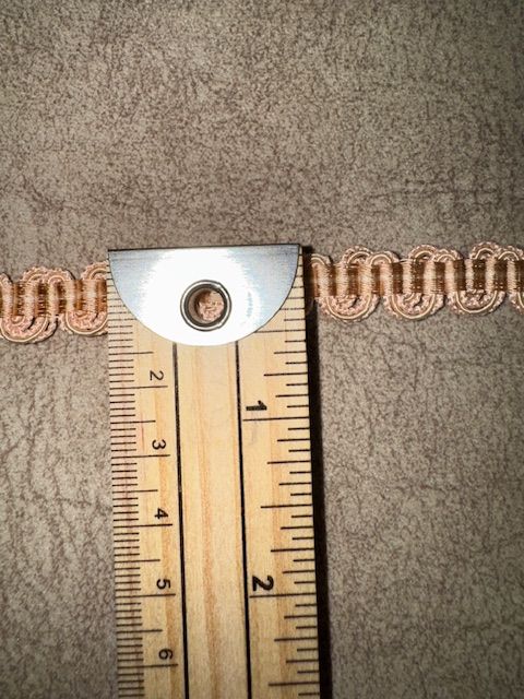 Upholstery Scroll Gimp/Braid Trim - Peach