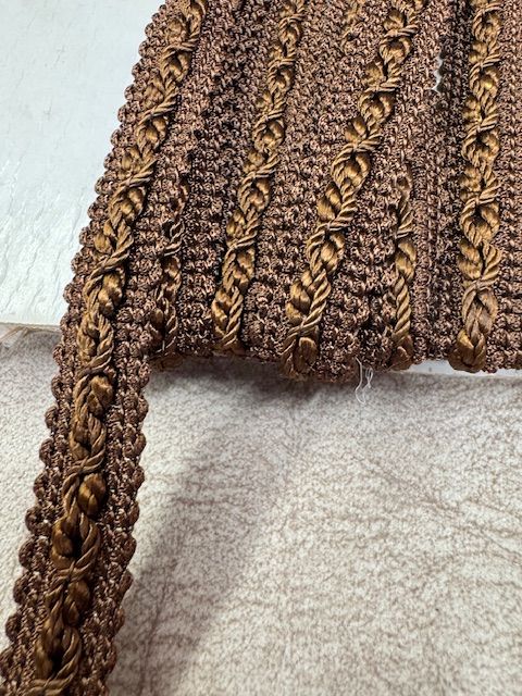 Upholstery Decorative Flat Braid Trim - Chocolate Brown - Soft Options upholstery trim