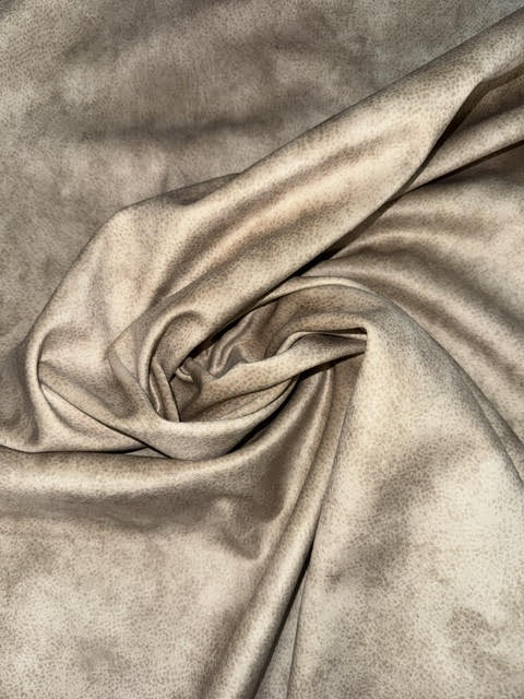 Mocassino Mushroom Dapple Soft Feel Faux Suede Upholstery Fabric