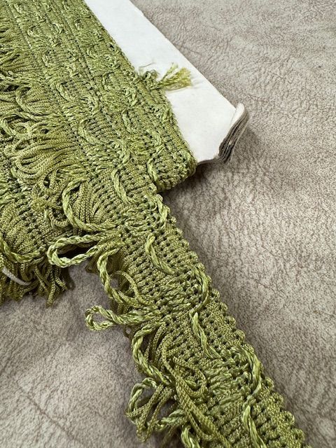 Upholstery Looped Tassel Fringe - Apple Green