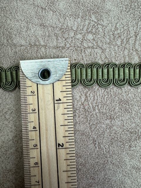 Upholstery Scroll Gimp/Braid Trim - Mid Green