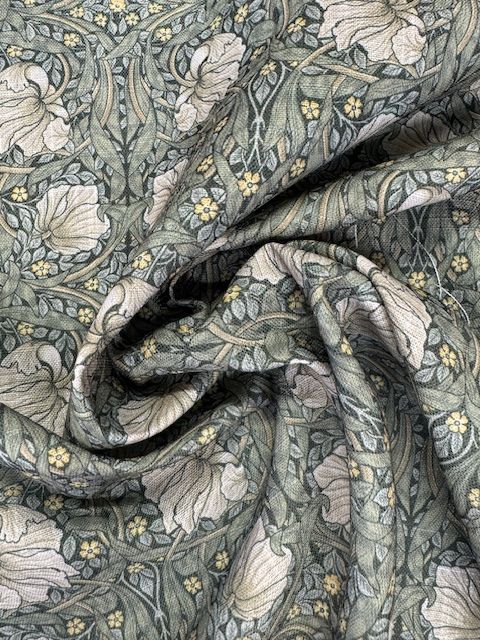 Chatham Glyn William Morris Pimpernel Sage Chenille Upholstery Fabric