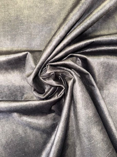 Cure Charcoal Slub Velvet Upholstery Fabric - Soft Options upholstery trim